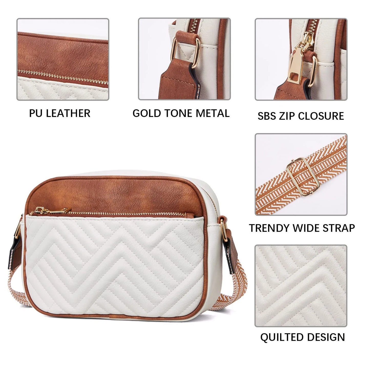 Soft PU Leather Crossbody Phone Bag - Luxury Women's Clutch
