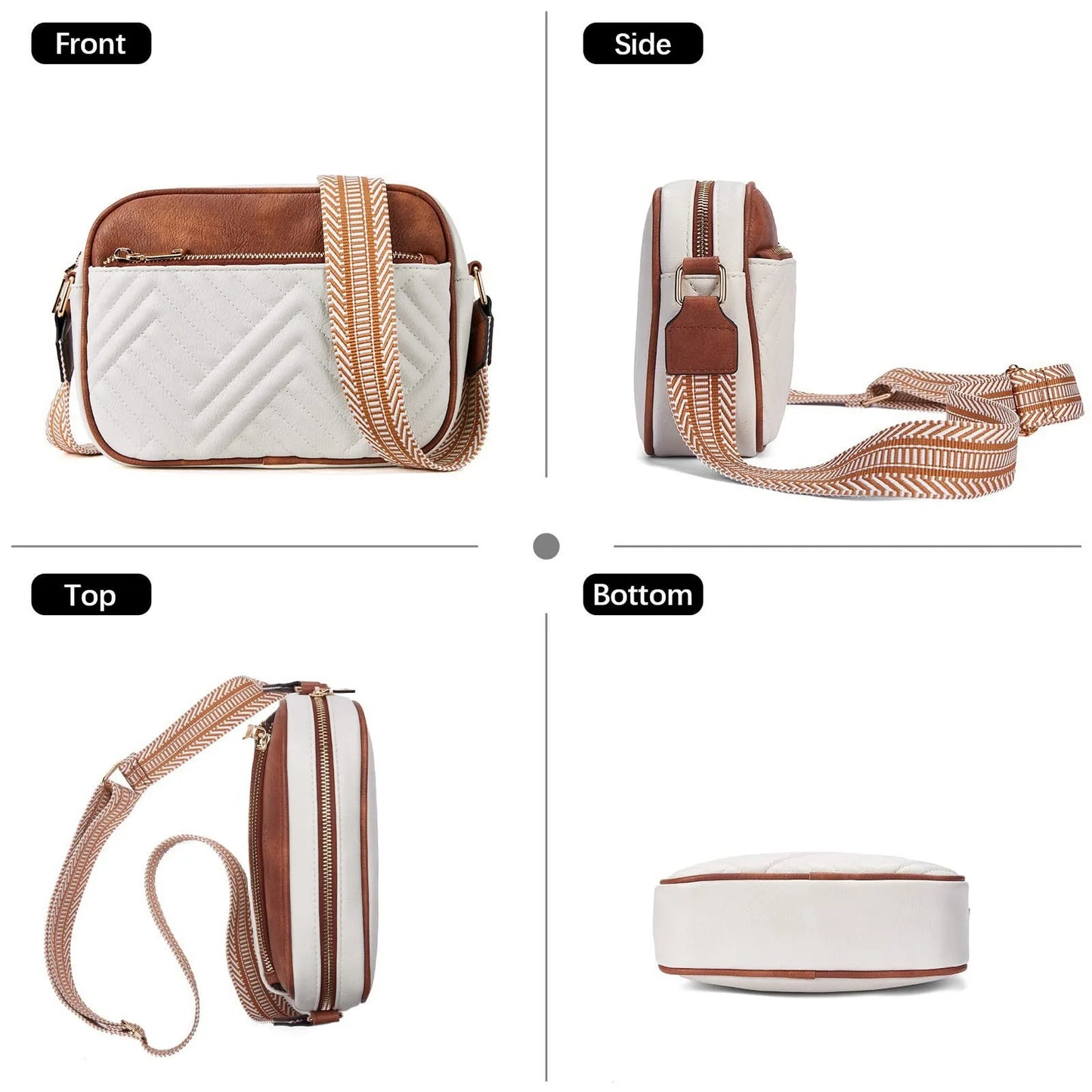 Soft PU Leather Crossbody Phone Bag - Luxury Women's Clutch